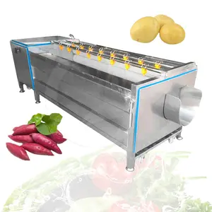 OCEAN penjualan terbaik komersial jahe wortel mesin cuci singkong bawang buah & sayuran peralatan mencuci kentang dan mengupas mesin