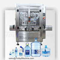 Ligne de remplissage de bouteilles en verre pour miel, pâte de poire et de myrtille, et sirop, avec machine de remplissage et de bouchage