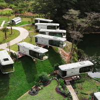 Zcamp P7 Maison de camping économique préfabriquée, cabane modulaire, maisons préfabriquées avec chambre et cuisine à vendre
