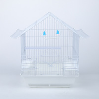 Perruche Finch Cockatiel Inséparable Fer Art Perroquet Cage Jaune Finch Cage À Oiseaux Solide Peinture En Aérosol Métal