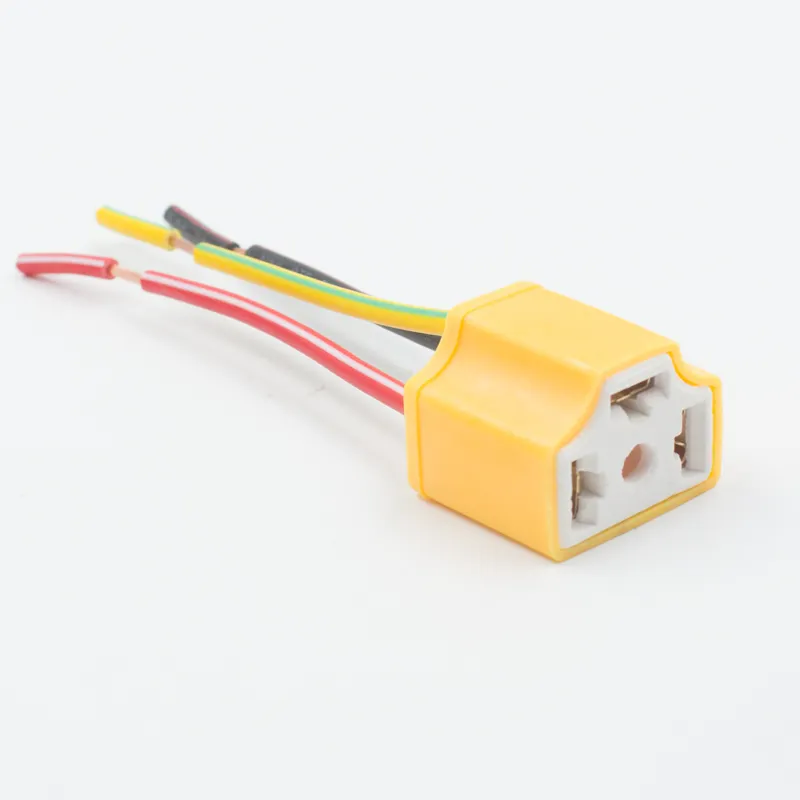 H4 plug in ceramica H4 hi/lo HA CONDOTTO il faro della luce di nebbia lampadina zoccolo del supporto 9003 HB2 lampade holder 3 Pin spina H4 Presa connettore