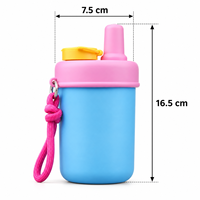 Bouteille d'eau multifonctionnelle en acier inoxydable 304 de 12 oz avec poignée, paille et infuseur à thé pour l'extérieur – Vente en gros personnalisée