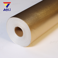 Rouleau de toile brillante écologique dorée pour peinture à l'huile et acrylique, toile argentée 240 g/m² pour imprimante UV et latex