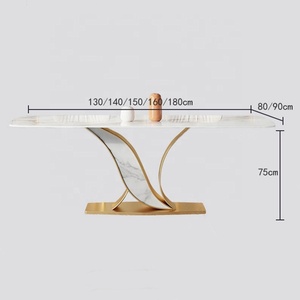 Mẫu Sang Trọng Bằng Gốm Kích Thước Hình Chữ Nhật Cho Căn Hộ Bảng Đá Sáng Thiết Kế Phòng Khách Gia Đình Thiết Kế Kết Hợp Bàn Ăn Và Ghế - Product Image 5