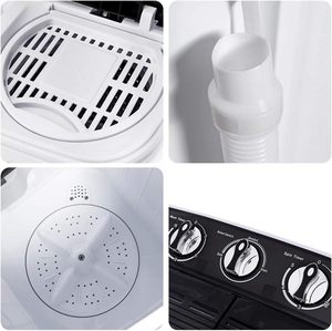 7kg Semi-Automatic Electric Portable Top-load <b>Washer</b> Dryer for Household & Hotel Use English Operation - Product Image 6