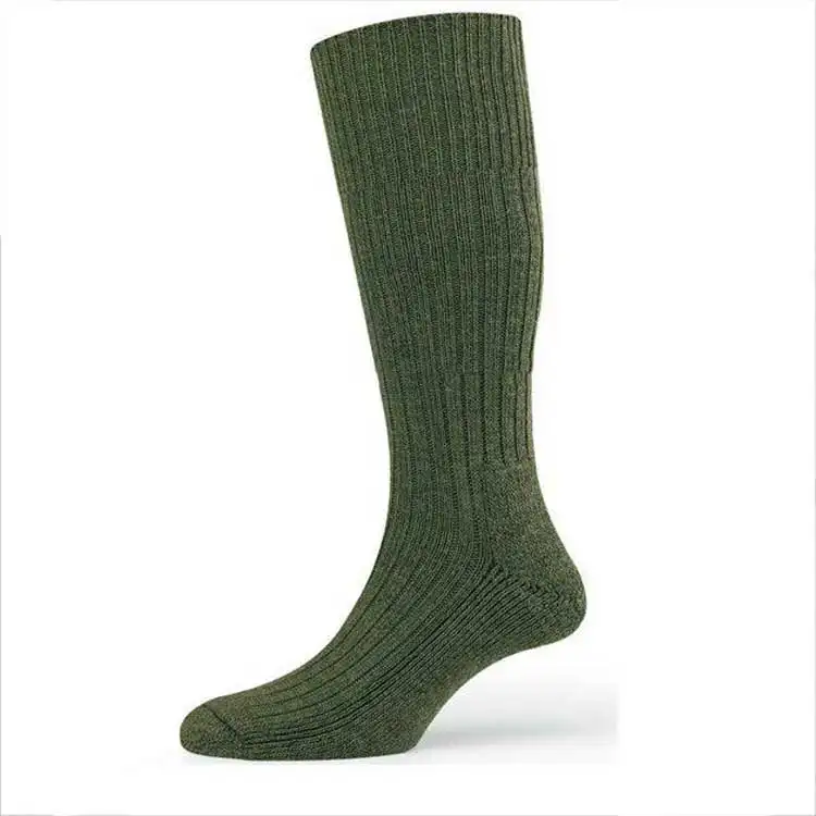 olive green socks 100% cotton for Winter