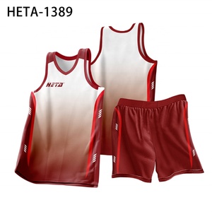 Maillot de basket-ball réversible en polyester personnalisé, nouveau design, séchage rapide, ensemble uniforme de basket-ball en mesh - Product Image 6
