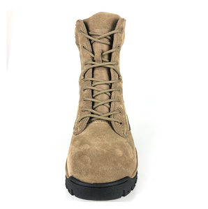 Bottes de désert DFS8 personnalisées en daim de vache vert gris et marron désert - Product Image 4