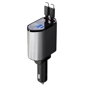Estación de Carga para Portátil 4 en 1 con Pantalla LED Digital, Carga Rápida 5V/3A, Nuevo, Retráctil, <span class=keywords><strong>SCP</strong></span> PD - Product Image 1