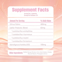 Gummies multivitaminées probiotiques pour femmes adultes, livraison rapide OEM, 60 unités, favorisent l'équilibre du pH, la santé intestinale et l'énergie