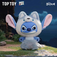 POP MART TOPTOY 100% Original Dsi-ney Stitch Série Animaux Sauvages Vinyle & Peluche Boîte Mystère Cartoon Anime Mystery BoxToyGiftLabUBU