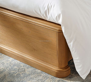 <span class=keywords><strong>Lit</strong></span> rembourré minimaliste français moderne en bois <span class=keywords><strong>de</strong></span> chêne massif, taille Queen ou King, avec tête <span class=keywords><strong>de</strong></span> <span class=keywords><strong>lit</strong></span> élégante et rembourrée, pour mobilier <span class=keywords><strong>de</strong></span> chambre principale - Product Image 6