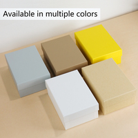 Boîte en carton rigide Kraft Sky Earth - Emballage écologique recyclé, taille et couleur personnalisables, emballage robuste pour vêtements, sous-vêtements, chaussures
