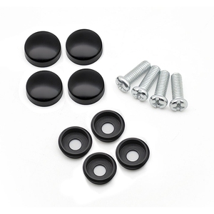 Tornillos de hierro para marco de placa de matrícula, Tuercas de tornillo y sujetadores resistentes al óxido para accesorios de montaje de vehículo - Product Image 2