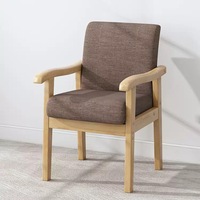 Fauteuil moderne en bois d'usine Mobilier de maison de fabrication exquise Fauteuil stable pour restaurant et entrepôt