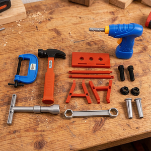 Juego de Herramientas de 18 Piezas, Taladro Eléctrico de Juguete, Juguetes de Construcción, Estuche de Transporte Portátil, Juguetes Educativos de Taller para Niños - Product Image 3