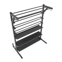 Équipement de gymnastique Power Multi Mass Storage Functional Wall Kettle Bumper Dumbbell Heavy Storage Rack