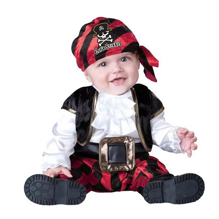 Halloween fiesta bebé divertido monos cosplya pirata disfraces
