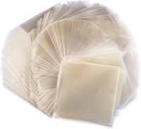 Envoltorios de dulces de caramelo con logotipo personalizado, hojas cuadradas, envolturas de Chocolate de caramelo transparente, papel de caramelo para dulces, piruleta