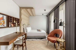 Meubles de chambre d'hôtel de luxe sur mesure, ensemble de lit rembourré contemporain, fabricant certifié CE ISO, B2B - Product Image 3