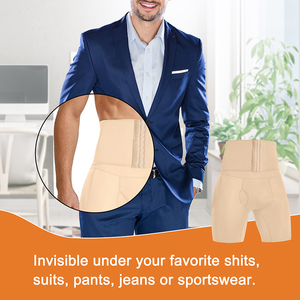 Pakaian Dalam Pria Pembentuk Tubuh, Korset Pinggang yang Dapat Disesuaikan, Celana Dalam Pembentuk Tubuh Pengangkat Bokong dengan Pembungkus Pelatih Pinggang - Product Image 6