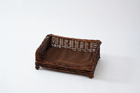 Mobilier pour animaux de compagnie JY en osier avec portes pliantes et tentes escamotables, pour petits animaux d'extérieur