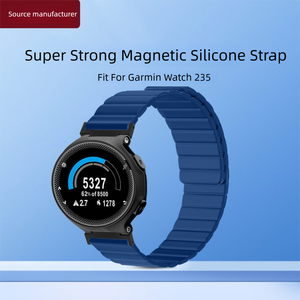 Bracelet magnétique amélioré pour montre connectée <span class=keywords><strong>Garmin</strong></span> <span class=keywords><strong>235</strong></span>, à libération rapide, en silicone étanche, réglable, léger, bracelet de sport pour hommes - Product Image 2
