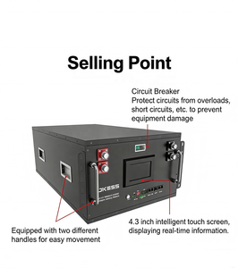 Boîtier de batterie LiFePO4 48V 280Ah pour kits de stockage d'énergie solaire DIY, avec BMS JK V19 200A et écran 4,3 pouces - Product Image 4