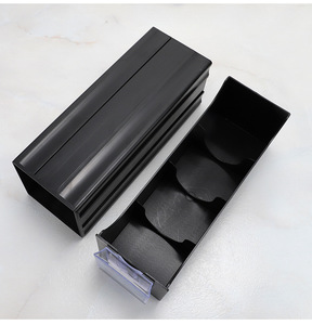 Boîte de <span class=keywords><strong>rangement</strong></span> de plateau de lentille conjonctive antichute en plastique noir pour <span class=keywords><strong>lentilles</strong></span> de myopie optique boîte de tri de lentille de lunettes de lecture - Product Image 3