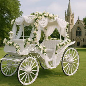 2025 calèche pour cheval <span class=keywords><strong>de</strong></span> noël pour mariage princesse mariage Royal calèche tirée par un cheval - Product Image 4