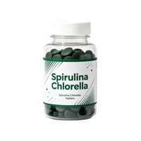 Comprimés de spiruline et chlorelle 50/50, complément alimentaire en poudre de spiruline, comprimés d'algues spiruline, spiruline chlorelle