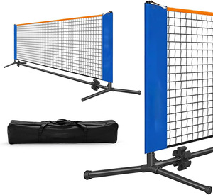 Lưới tập luyện đa năng tháo rời 10ft di động dành cho trẻ em, trong nhà/ngoài trời, chơi pickleball, <span class=keywords><strong>tennis</strong></span>, chất liệu polyester không nút thắt - Product Image 6
