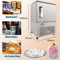 Congélateur-chiller commercial en acier inoxydable 304, machine de congélation rapide pour aliments