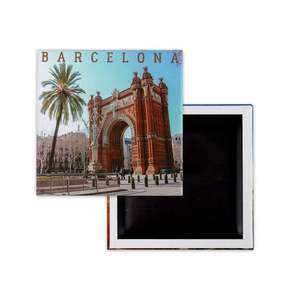 Souvenir touristique, porte-clés en métal personnalisé, souvenir de Barcelone, ouvre-bouteille aimanté pour réfrigérateur - Product Image 6