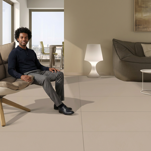 Carreaux de sol et de mur en porcelaine rustique mate Sandfeel Crema 600x1200mm, designs céramiques intérieurs et extérieurs - Product Image 6