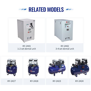 Compresseur d'air dentaire portable ultra dentaire sans huile avec système de séchage d'air et armoire de silencieux pour unité dentaire unique - Product Image 6