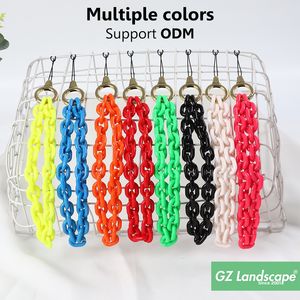 Sangles de téléphone lumineuses multicolores en option, petite chaîne de poignet de charme de bordure acrylique chaîne de téléphone portable en plastique - Product Image 6