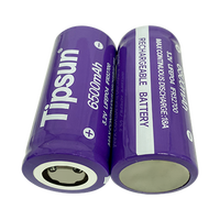 Baterai Ultra-Long Life 32700 Tipsun 3.2V 6.5Ah LiFePO4 Grade A Sel Silinder Isi Ulang