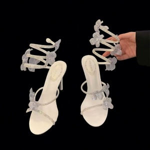 Chaussures à talons hauts pour femmes, vente en gros, mode, chaussures décontractées d'été pour femmes, sandales pointues personnalisées pour femmes - Product Image 5