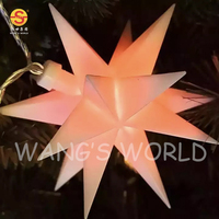 Innen gebrauch 1L Burst Mor avian Star Lights Batterie betriebenes explodieren des Licht Weihnachts dekoration