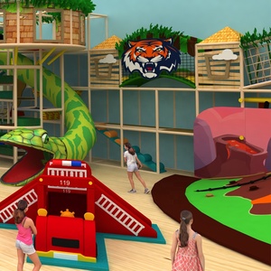 Área de Juegos Interior de Plástico para Guardería, Tamaño Personalizado, para Bebés - Product Image 2