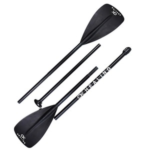 Pagaie de kayak pliable en quatre sections, 2,1 m, noire, légère, portable, pour usage récréatif - Product Image 1