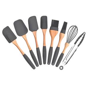 ชุดอุปกรณ์ทำขนม6ชิ้น,ไม้บีช & ซิลิโคนสำหรับทำอาหาร/ขนมพาย/ไม้พาย/ช้อน/ไข่ปัด/แปรงน้ำมัน - Product Image 6