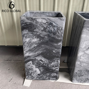 Mármol gris natural en losa grande con acabado pulido para decoración interior de hoteles y villas. - Product Image 2