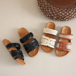 ashion New Bohemian Style Flat Comfortable <b>Sandals</b> and Slippers Summer Woven Fashionable All-match916 - Product Image 1