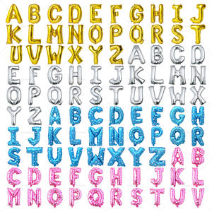 नए डिजाइन गुब्बारे पत्र 16 32 40 इंच चमकीले सोने की चांदी और गुलाब के सोने का रंग-ए-26 अंग्रेजी अक्षर फॉइल गुब्बारे - Product Image 1