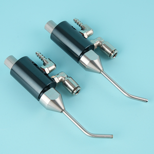 Boquilla Atomizadora de Aire y Agua con Cuerpo de Aluminio Negro Premium, Válvula <span class=keywords><strong>Antigoteo</strong></span> Integrada, Boquilla de Nebulización para Limpieza de Espacios Estrechos - Product Image 1