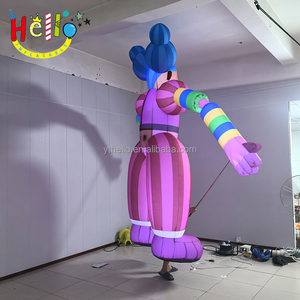 Mascota de dibujos animados en movimiento inflable encantadora personalizada de fábrica disfraz de payaso inflable publicitario - Product Image 4