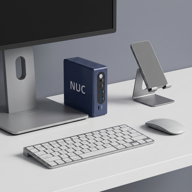 Compact Intel N150 Mini PC 32GB DDR4 512GB NVMe SSD USB3.2 Gigabit Ethernet Win11 Office PC for 4K Gaming & Home Office