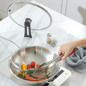 Pentola in Acciaio Inox 304 a Tre Strati Antiaderente Compatibile con Gas e Induzione con Manico in Acciaio Inox per Cottura Sana - Product Image 5